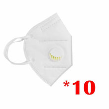 Load image into Gallery viewer, Black KN95 Mask Mouth Caps FFp3 Face Mask Cotton Mouth Masks Valved KN95 Dust Protective FFP2 Masks 6 Layer Face Mascarillas