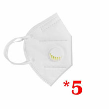 Load image into Gallery viewer, Black KN95 Mask Mouth Caps FFp3 Face Mask Cotton Mouth Masks Valved KN95 Dust Protective FFP2 Masks 6 Layer Face Mascarillas
