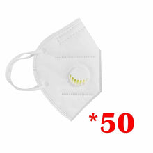 Load image into Gallery viewer, Black KN95 Mask Mouth Caps FFp3 Face Mask Cotton Mouth Masks Valved KN95 Dust Protective FFP2 Masks 6 Layer Face Mascarillas
